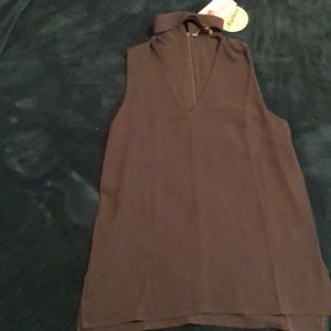 Size medium green choker tank top